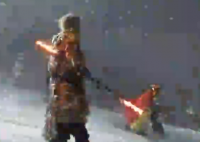 燃炸!黑神话悟空现身吉林雪场 这也太让人惊艳了