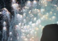 1万枚水母烟花同时升空有多震撼 画面曝光简直太震撼