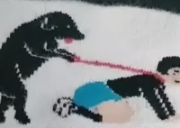 女子吐槽袜子上“狗牵女性”不雅图片 究竟是什么样的？