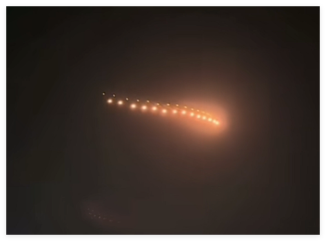 山东河北现串珠型不明发光飞行物 背后真相实在让人惊愕